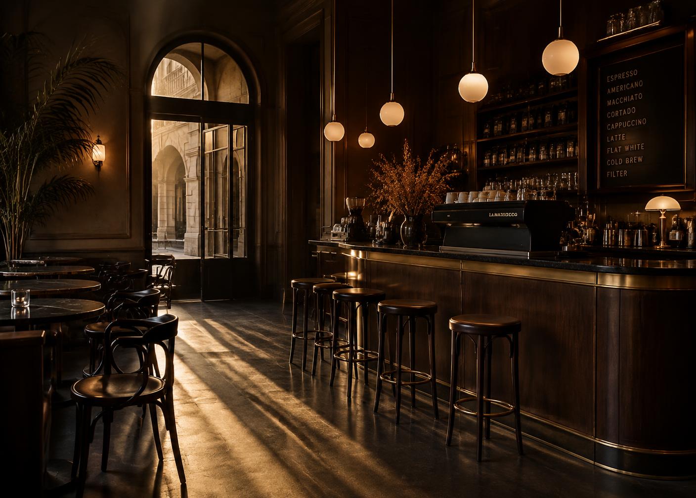 Interior of a European café operated within the ESH hospitality portfolio
